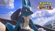 Lucario as it appears in Pokemon Unite (Image via The Pokemon Company)